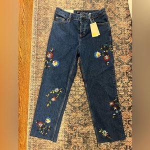 NWT Boden embroidered denim